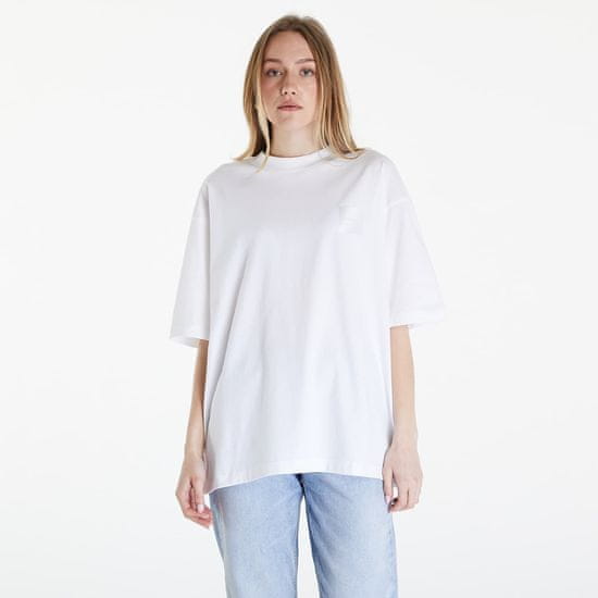 Calvin Klein Tričko Jeans Warp Logo Boyfriend T-Shirt White XS