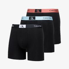 Calvin Klein Boxerky Cottontretch Boxer Brief 3-Pack Black L Černá