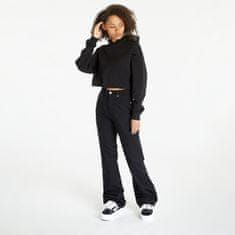 Calvin Klein Mikina Jeans Cropped Embossed Logo Hoodie Black S Černá