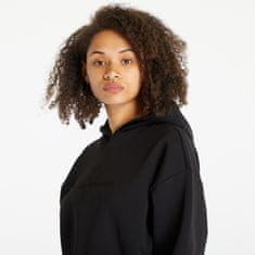 Calvin Klein Mikina Jeans Cropped Embossed Logo Hoodie Black S Černá