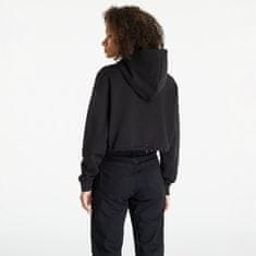 Calvin Klein Mikina Jeans Cropped Embossed Logo Hoodie Black S Černá