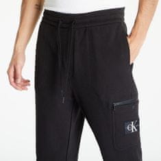 Calvin Klein Tepláky Jeans Badge Waffle Hwk Pants Black L Černá