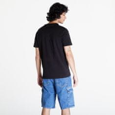 Calvin Klein Tričko Jeans Diffusedtackedhortleeve Tee Black L Černá