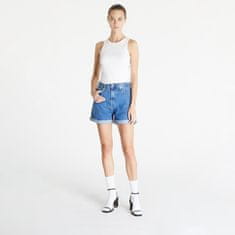 Calvin Klein Šortky Jeans Mom Short Denim Medium 25 25 Modrá