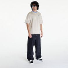 New Era Tričko Pinstripe Oversized T-Shirt UNISEXtone/ Copen Blue L Béžová