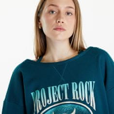 Under Armour Mikina Project Rock Terry Sweatshirt Turquoise M Zelená