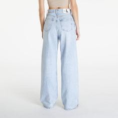 Calvin Klein Džíny Jeans High Rise Relaxed Coated Jeans Denim Light W29/L32 Modrá