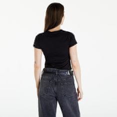 Calvin Klein Tričko Jeans Diffused Box Fitted Short Sleeve Tee Black XL Černá