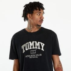 Tommy Hilfiger Tričko Tommy Jeans Varsity Logo T-Shirt Black XL Černá