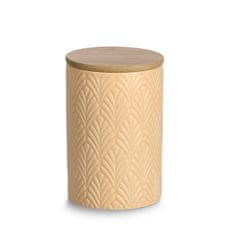 Zeller Keramická nádoba s bambusovým víkem, 720 ml barva oranžová