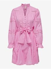 ONLY Růžové dámské šaty ONLY Eva XS