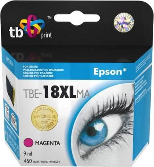 4DAVE Ink. kazeta TB kompat. s Epson T1813 M 100% New