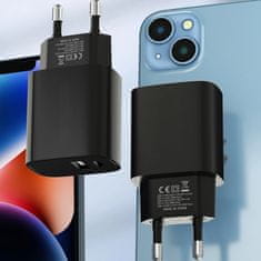 MG WGWCB síťová nabíječka USB / USB-C 20W, černá