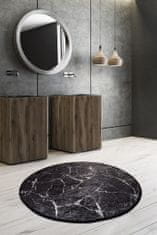 L'essentiel Koupelnová předložka Marble 140 cm černá/bílá