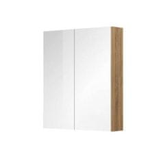 Mereo  Aira, Mailo, Opto, Vigo, Ponte koupelnová galerka 60 cm, zrcadlová skříňka, dub Riviera - CN716GR