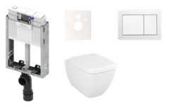 Tece  Cenově zvýhodněný závěsný WC set k zazdění + WC Vitra Vitra Shift - KMPLSHIFTT