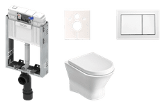 Tece  Cenově zvýhodněný závěsný WC set k zazdění + WC Roca Nexo - KMPLNEXOT