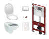  Cenově zvýhodněný závěsný WC set do lehkých stěn / předstěnová montáž+ WC S-Line S-line Pro - KMPLSIKOTSCR