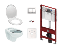 Tece  Cenově zvýhodněný závěsný WC set do lehkých stěn / předstěnová montáž+ WC S-Line S-line Pro - KMPLSIKOTSCR