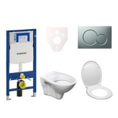 S-Line  Cenově zvýhodněný závěsný WC set Geberit do lehkých stěn / předstěnová montáž+ WC Pro - 111.300.00.5ND3