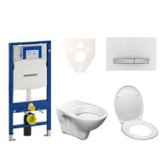 S-Line  Cenově zvýhodněný závěsný WC set Geberit do lehkých stěn / předstěnová montáž+ WC Pro - 111.300.00.5ND8