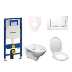 S-Line  Cenově zvýhodněný závěsný WC set Geberit do lehkých stěn / předstěnová montáž+ WC Pro - 111.300.00.5ND5