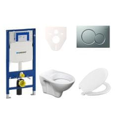 S-Line  Cenově zvýhodněný závěsný WC set Geberit do lehkých stěn / předstěnová montáž+ WC Pro - 111.300.00.5NR3