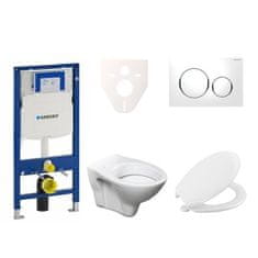 S-Line  Cenově zvýhodněný závěsný WC set Geberit do lehkých stěn / předstěnová montáž+ WC Pro - 111.300.00.5NR4