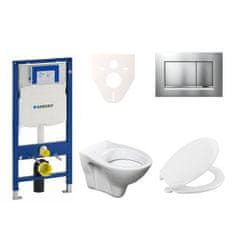 S-Line  Cenově zvýhodněný závěsný WC set Geberit do lehkých stěn / předstěnová montáž+ WC Pro - 111.300.00.5NR7