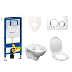 S-Line  Cenově zvýhodněný závěsný WC set Geberit do lehkých stěn / předstěnová montáž+ WC Pro - 111.355.00.5ND4