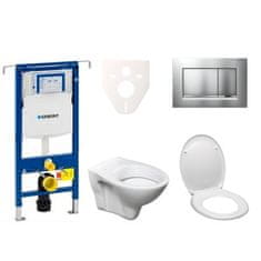 S-Line  Cenově zvýhodněný závěsný WC set Geberit do lehkých stěn / předstěnová montáž+ WC Pro - 111.355.00.5ND7