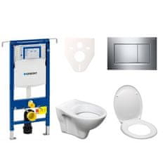 S-Line  Cenově zvýhodněný závěsný WC set Geberit do lehkých stěn / předstěnová montáž+ WC Pro - 111.355.00.5ND6