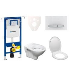 S-Line  Cenově zvýhodněný závěsný WC set Geberit do lehkých stěn / předstěnová montáž+ WC Pro - 111.355.00.5ND8