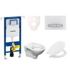 S-Line  Cenově zvýhodněný závěsný WC set Geberit do lehkých stěn / předstěnová montáž+ WC Pro - 111.355.00.5NR8