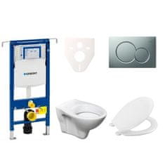 S-Line  Cenově zvýhodněný závěsný WC set Geberit do lehkých stěn / předstěnová montáž+ WC Pro - 111.355.00.5NR3