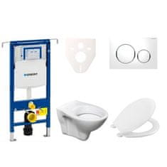 S-Line  Cenově zvýhodněný závěsný WC set Geberit do lehkých stěn / předstěnová montáž+ WC Pro - 111.355.00.5NR4