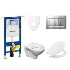 S-Line  Cenově zvýhodněný závěsný WC set Geberit do lehkých stěn / předstěnová montáž+ WC Pro - 111.355.00.5NR7