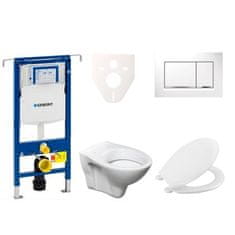 S-Line  Cenově zvýhodněný závěsný WC set Geberit do lehkých stěn / předstěnová montáž+ WC Pro - 111.355.00.5NR5