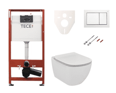 Tece  Cenově zvýhodněný závěsný WC set do lehkých stěn / předstěnová montáž+ WC Ideal Standard Tesi - SIKOTSF0