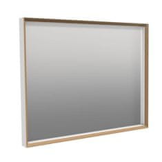 Naturel  Zrcadlo Oxo Multi 90x70 cm bílá mat/buk - OXOMULTIZRC9070