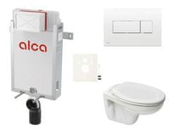 S-Line  Cenově zvýhodněný závěsný WC set Alca k zazdění + WC Pro - SIKOAP4