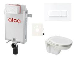 S-Line  Cenově zvýhodněný závěsný WC set Alca k zazdění + WC Pro - SIKOAP7