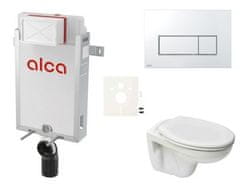 S-Line  Cenově zvýhodněný závěsný WC set Alca k zazdění + WC Pro - SIKOAP8