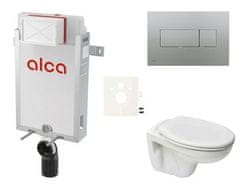 S-Line  Cenově zvýhodněný závěsný WC set Alca k zazdění + WC Pro - SIKOAP6