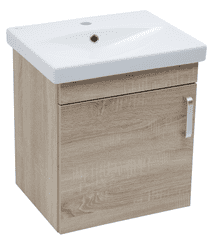 Naturel  Koupelnová skříňka s umyvadlem Vario Dekor 50x51x40 cm dub bardolíno mat - VARIO250DBDB