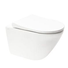 Vitra  WC závěsné Integra Rim-Ex včetně sedátka se soft close, zadní odpad - 7041-003-6285