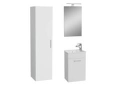 Vitra  Koupelnová sestava s umyvadlem včetně umyvadlové baterie, vtoku a sifonu Mia bílá - KSETMIA40B