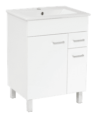 MULTI  Koupelnová skříňka s umyvadlem 60x46 cm bílá - SPPONZA