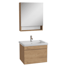 Vitra  Koupelnová skříňka s umyvadlem a zrcadlem Mia 64x49x45 cm zlatý dub mat - MIASET6049DG