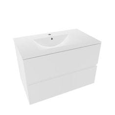 Naturel  Koupelnová skříňka s umyvadlem Verona 80x50x45,5 cm bílá mat - VERONA80BMU3